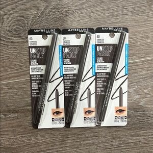 3X Maybelline Unstoppable Eyeliner Set - Espresso ( PRICE IS FIRM )